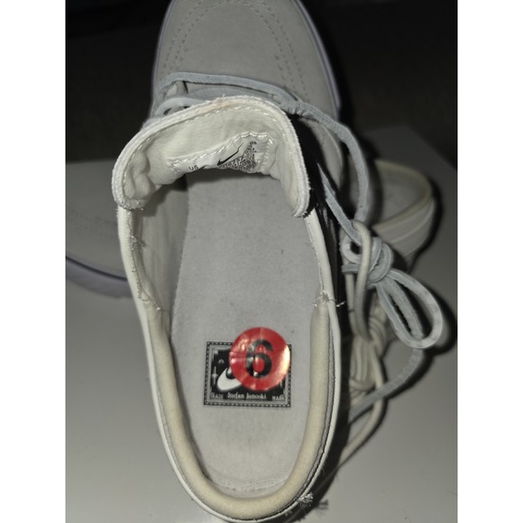 Nike Zoom Stefan Janoski+ SB Summit White Black Size 6 Mens FD6757 100 - Picture 5 of 7